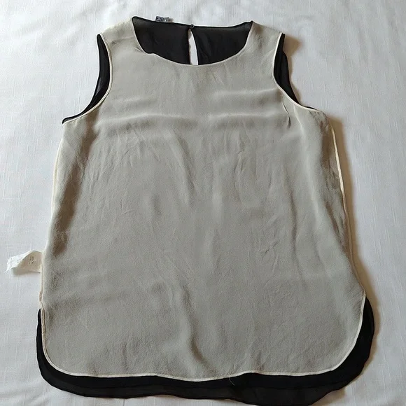 Vince black silk tank top - Picture 11 of 11